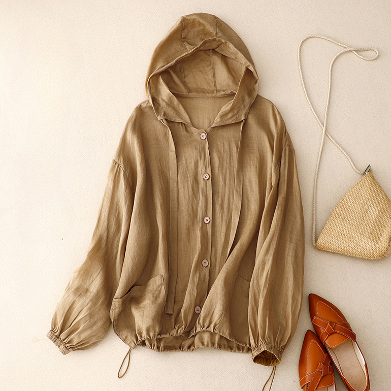 Amara Women's Linen Hoodie