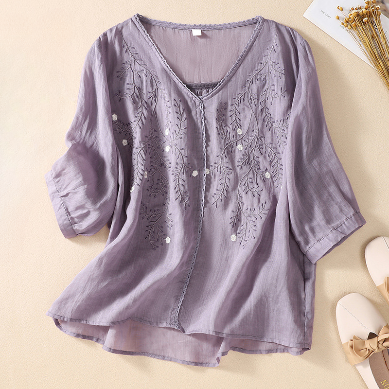 Jane Austen Linen Blouse