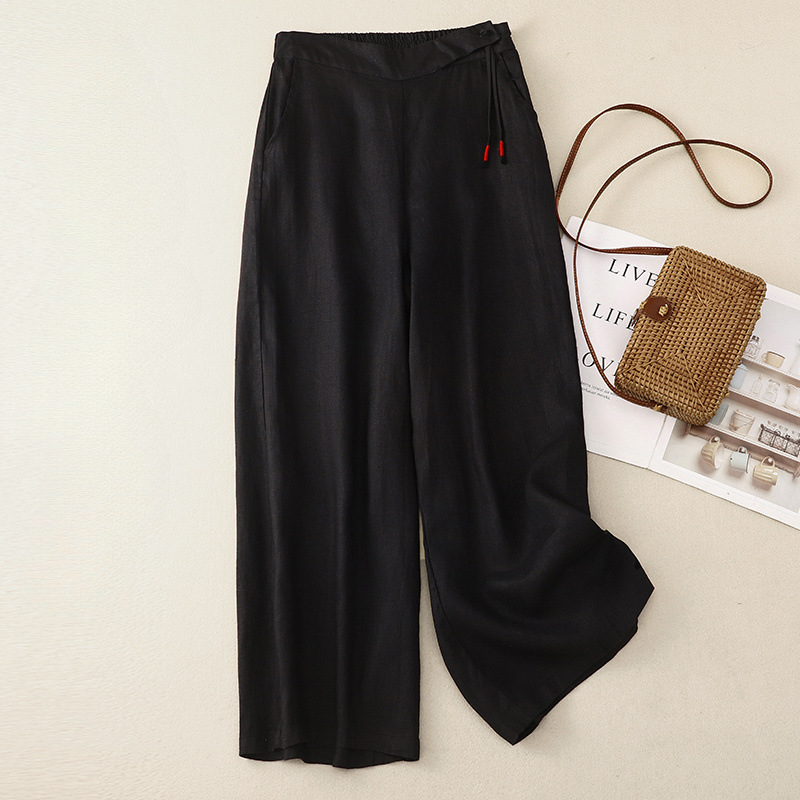 Ariadne Wide-Leg Linen Pants