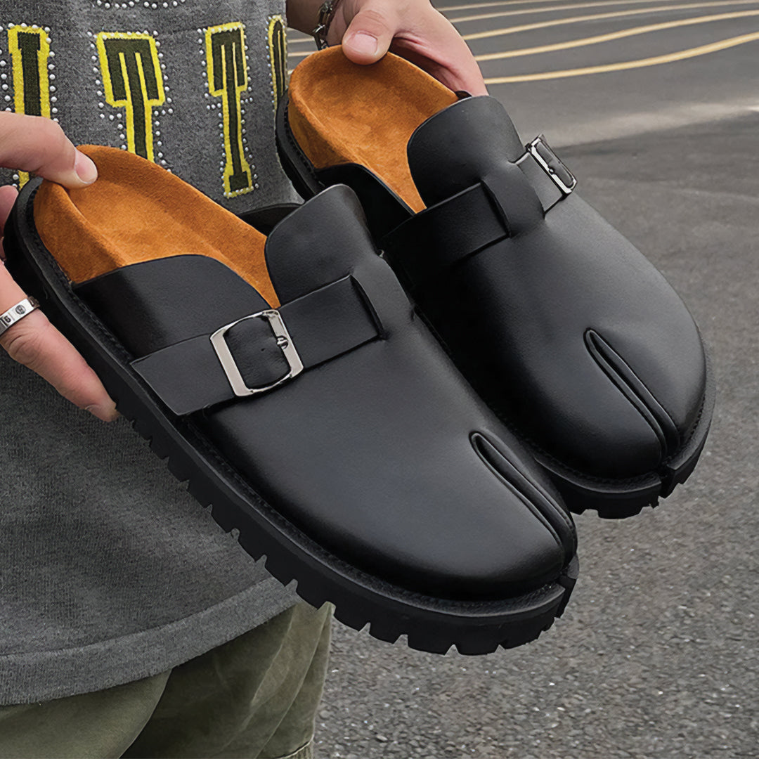 Jasper Men's Tabi Buckle Mules