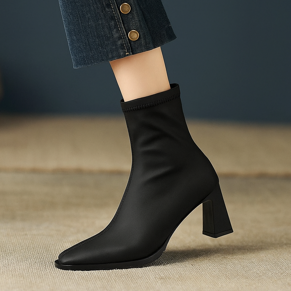 Karolina Leather Chelsea Ankle Boots