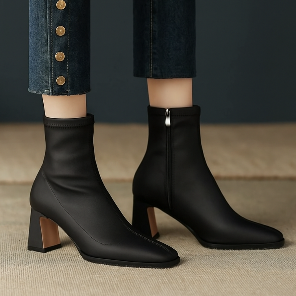 Karolina Leather Chelsea Ankle Boots