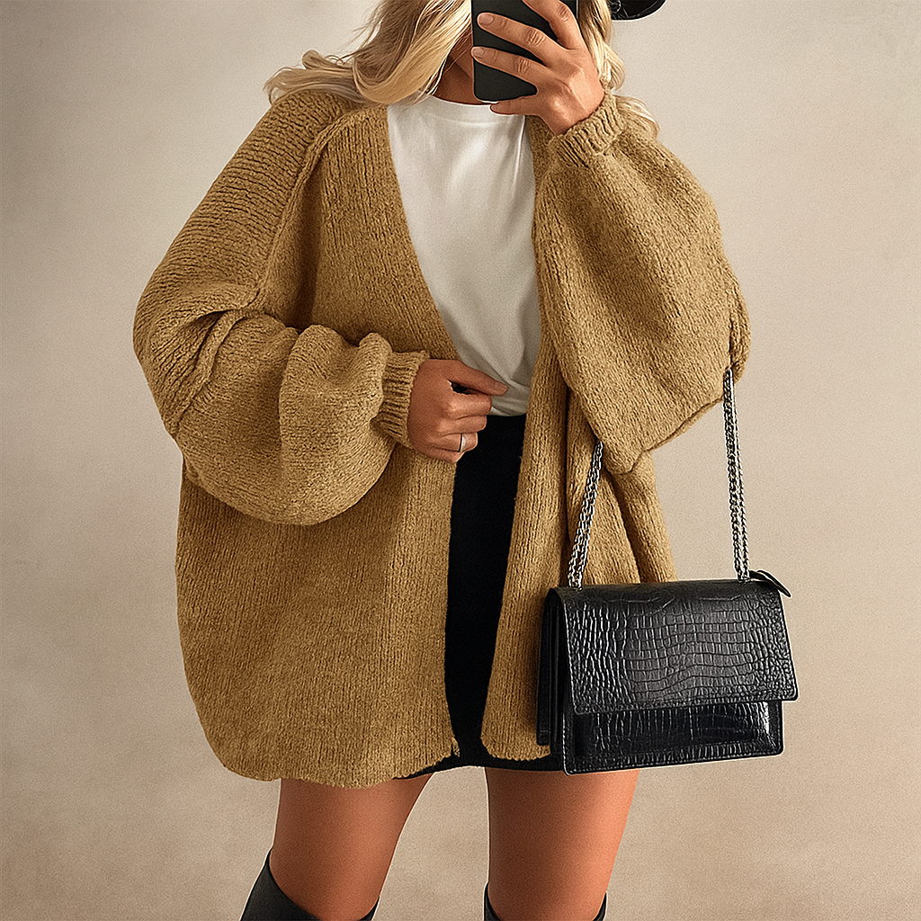 Synthia Women's Loose Knitted Cardigan