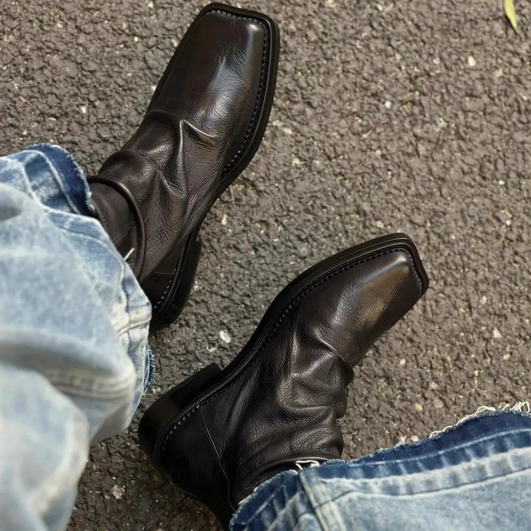 Beckket Men's Leather Crease Boot