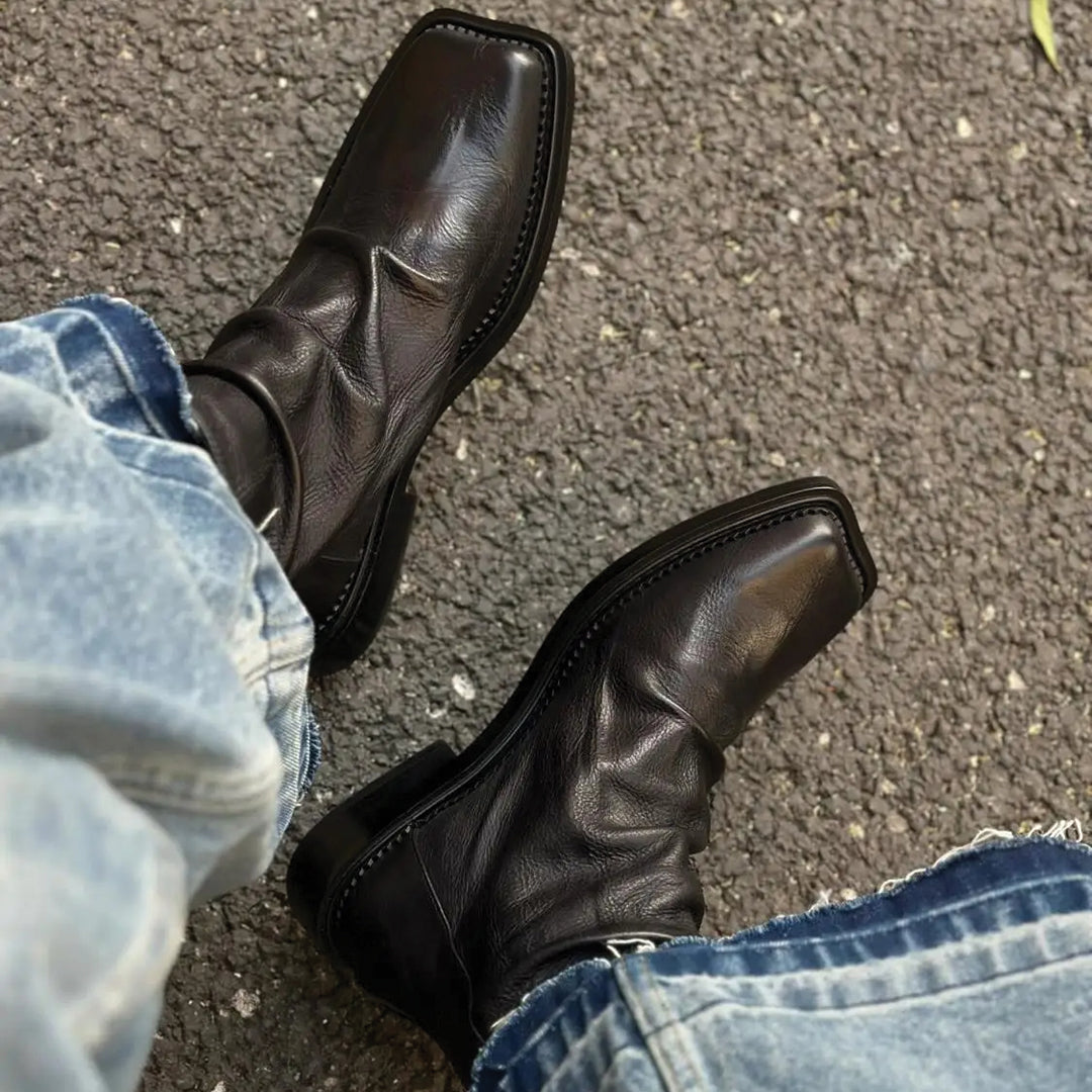 Beckket Men's Leather Crease Boot