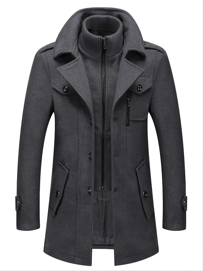 Hugo Men's Double Breasted Pea Coat