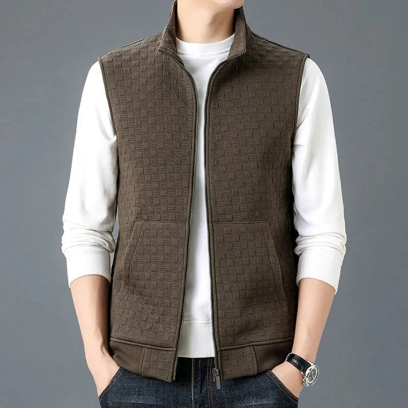 Men's Winter Fleece Knit Vest