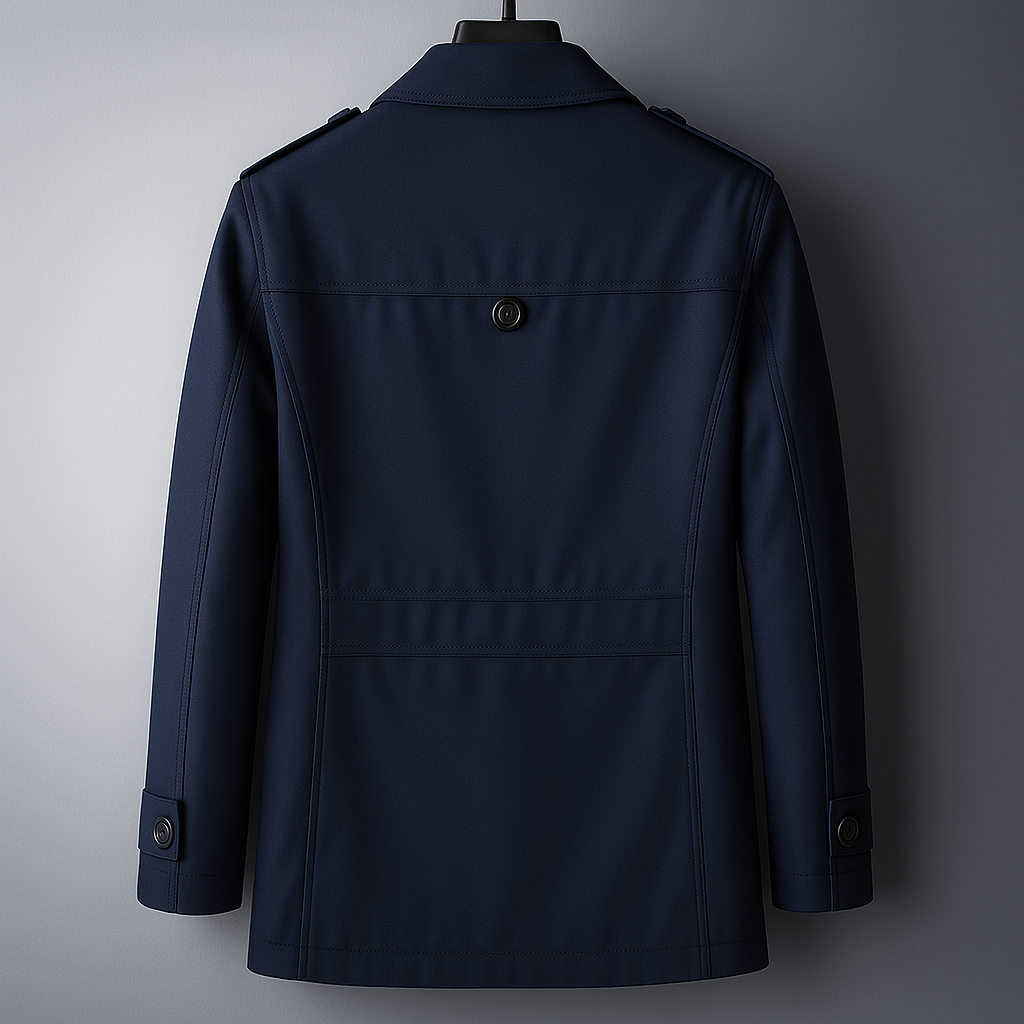 Zennox Men's Lightweight Trench Coat