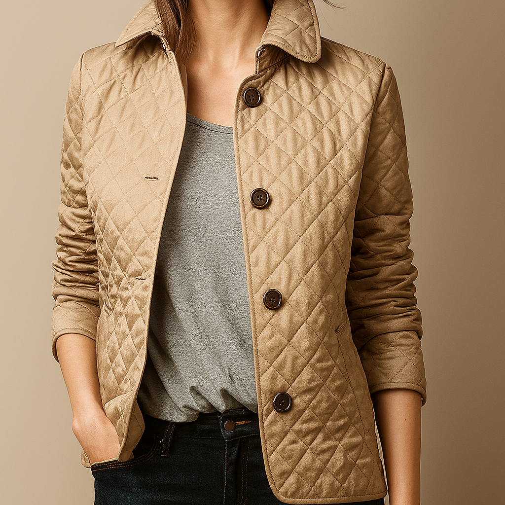 Madona Quilted Button Jacket