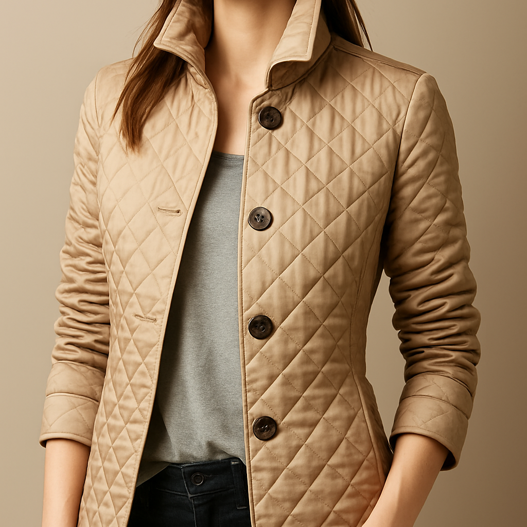 Madona Quilted Button Jacket