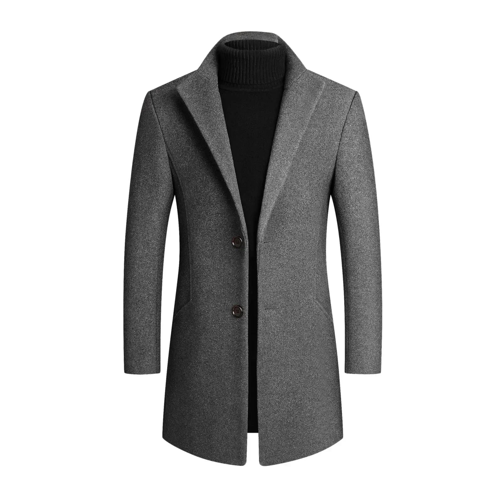 Heisenberg Men's Slim-Fit Dress Coat