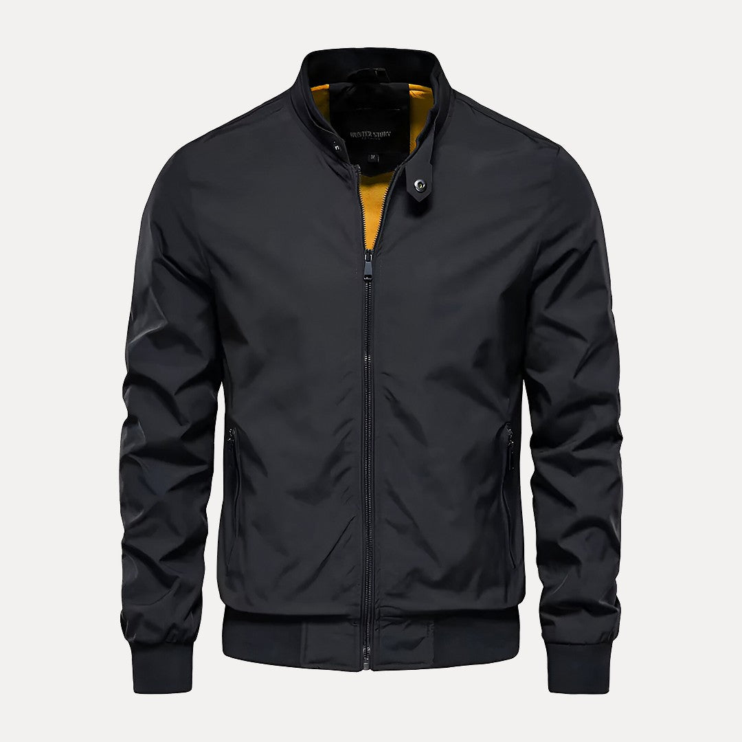 Austin Stand Collar Bomber Jacket