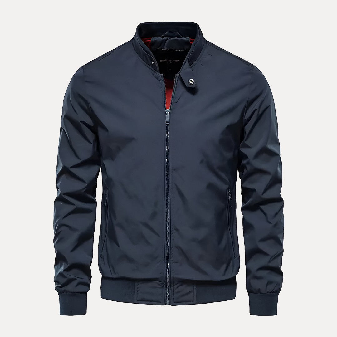 Austin Stand Collar Bomber Jacket