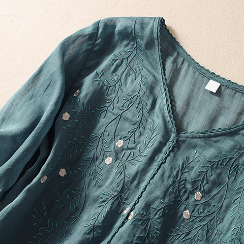 Jane Austen Linen Blouse