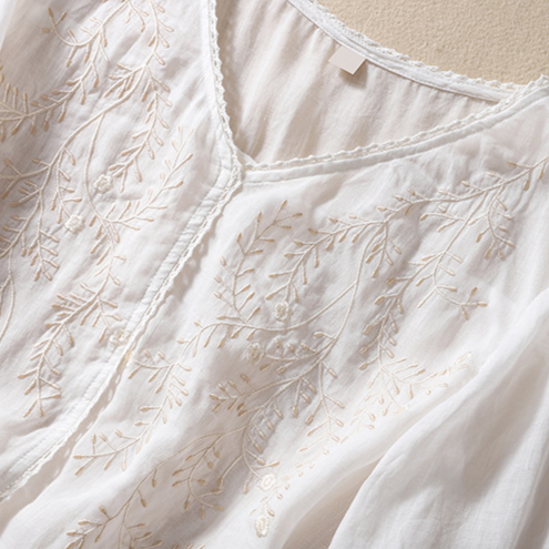 Jane Austen Linen Blouse