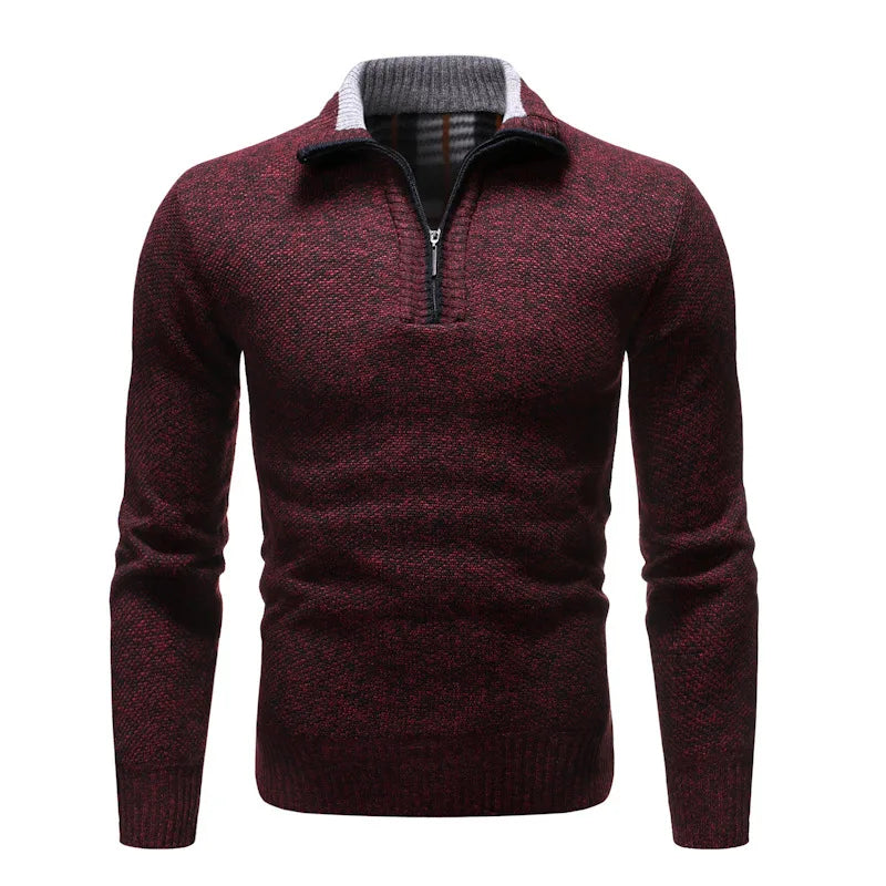Cameroon Half-Zip Knitted Sweater
