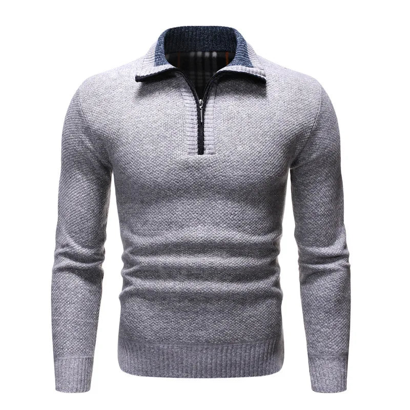 Cameroon Half-Zip Knitted Sweater