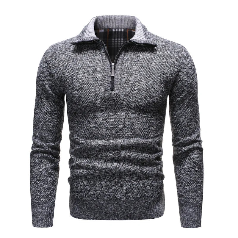 Cameroon Half-Zip Knitted Sweater