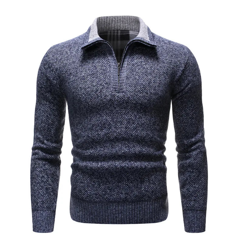Cameroon Half-Zip Knitted Sweater