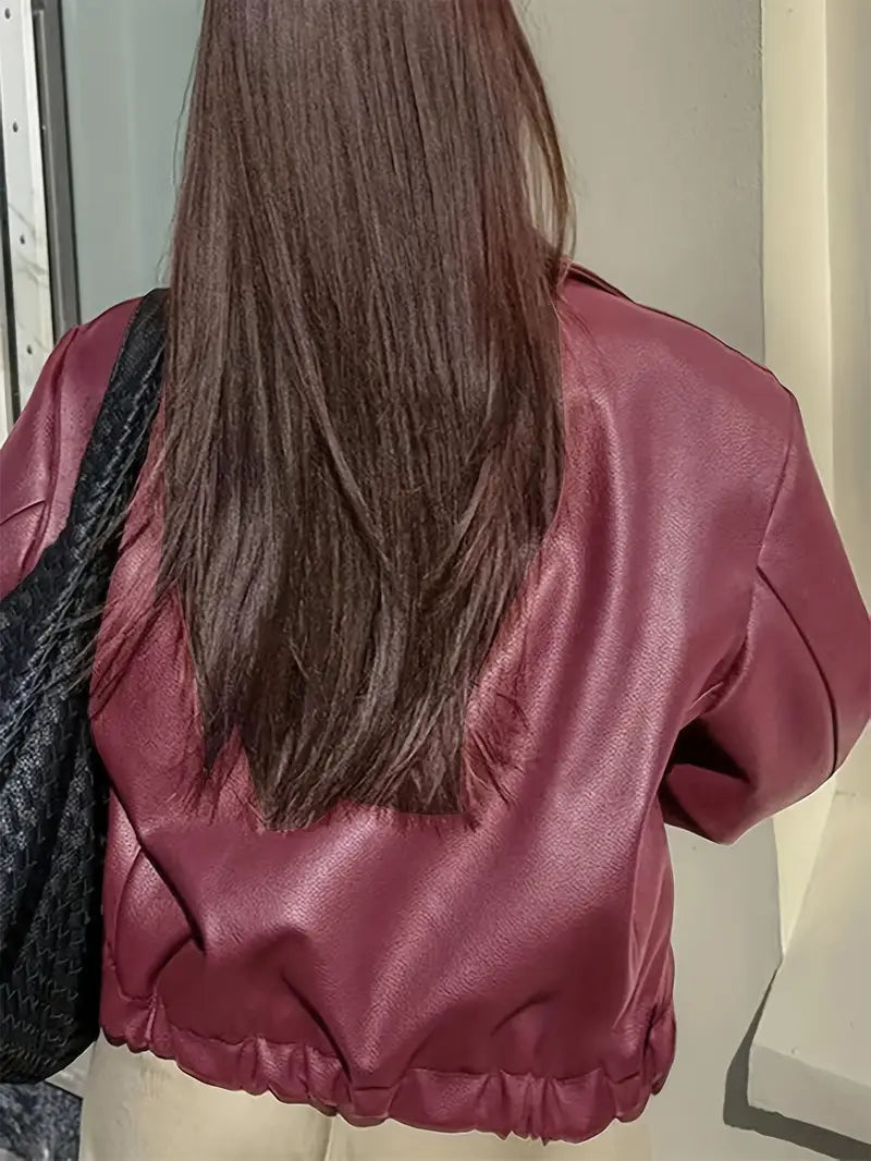 Linda Women's Relaxed Fit Zip-Up Bomber Jacket