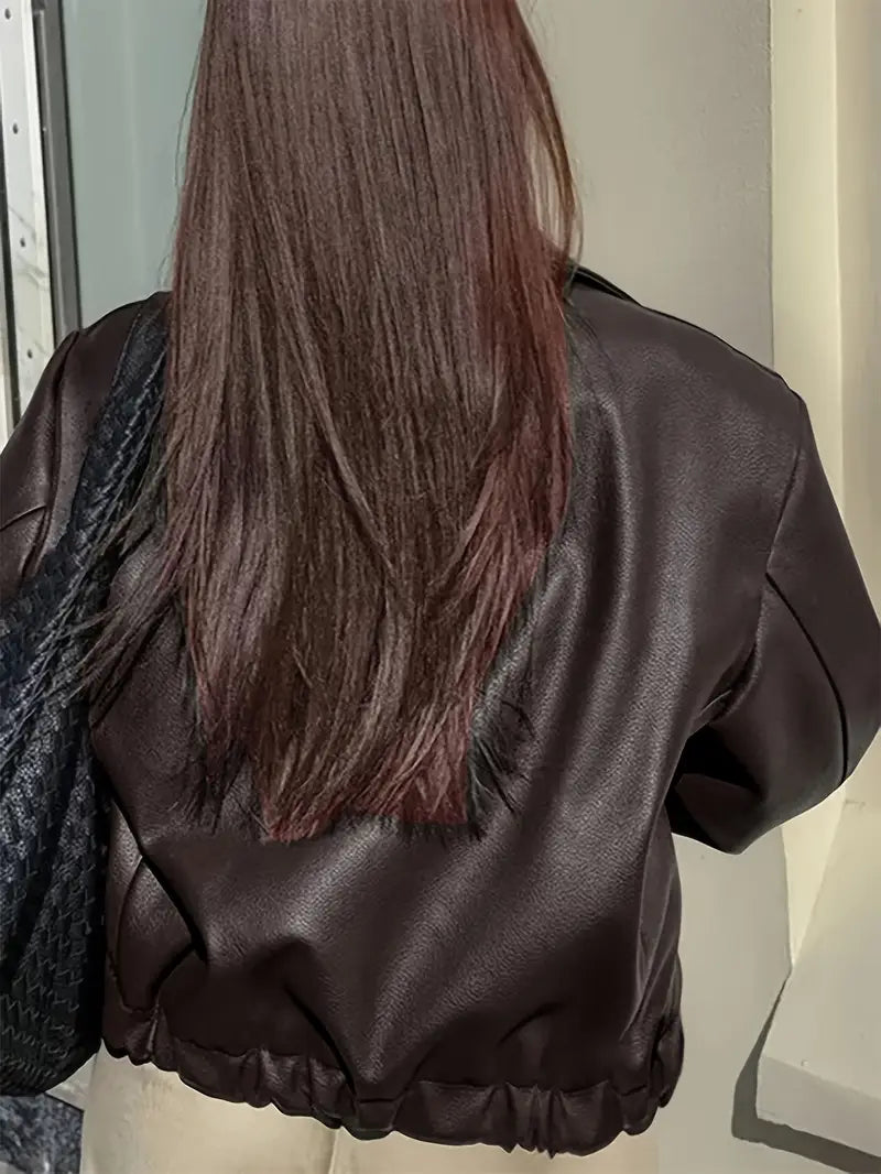 Linda Women's Relaxed Fit Zip-Up Bomber Jacket