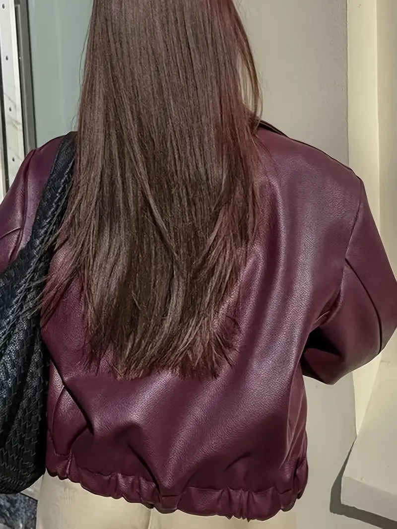 Linda Women's Relaxed Fit Zip-Up Bomber Jacket