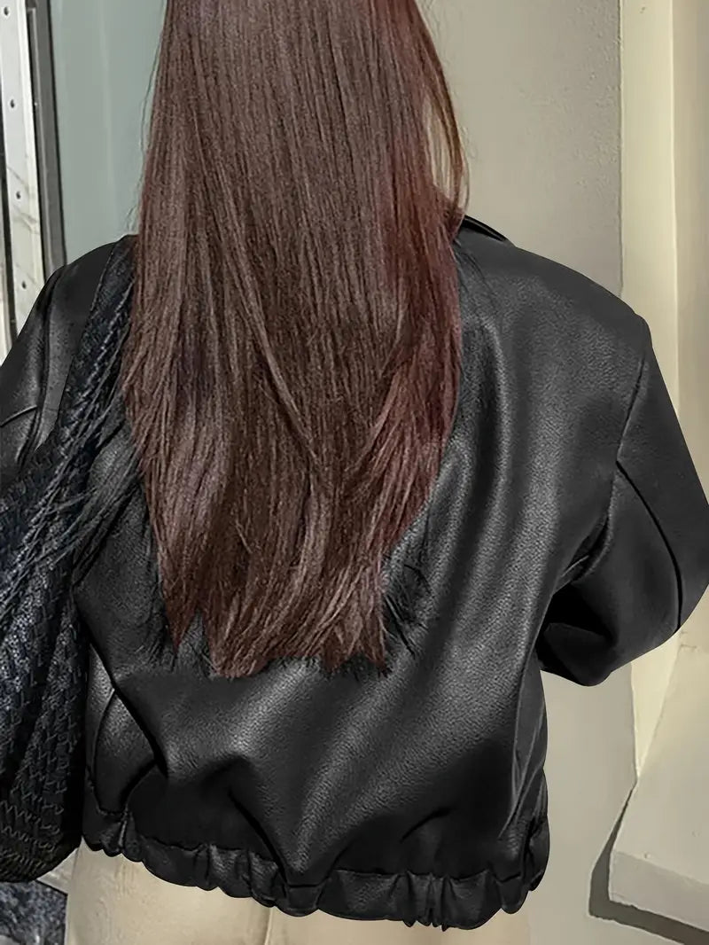 Linda Women's Relaxed Fit Zip-Up Bomber Jacket