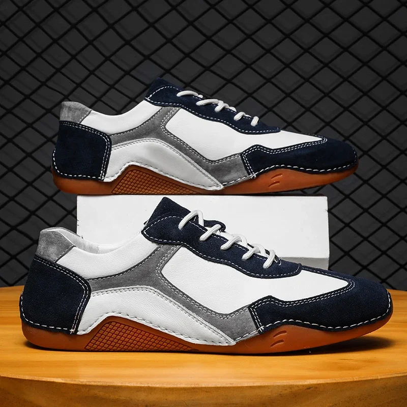 Retro Glide Leather Street Sneakers