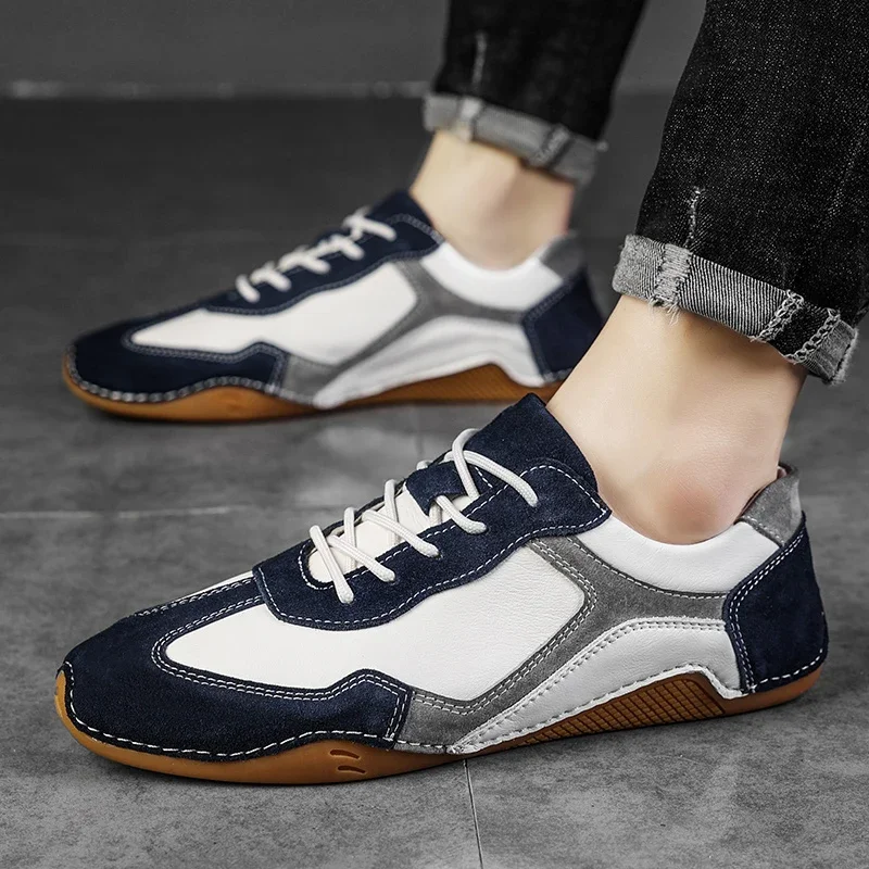 Retro Glide Leather Street Sneakers