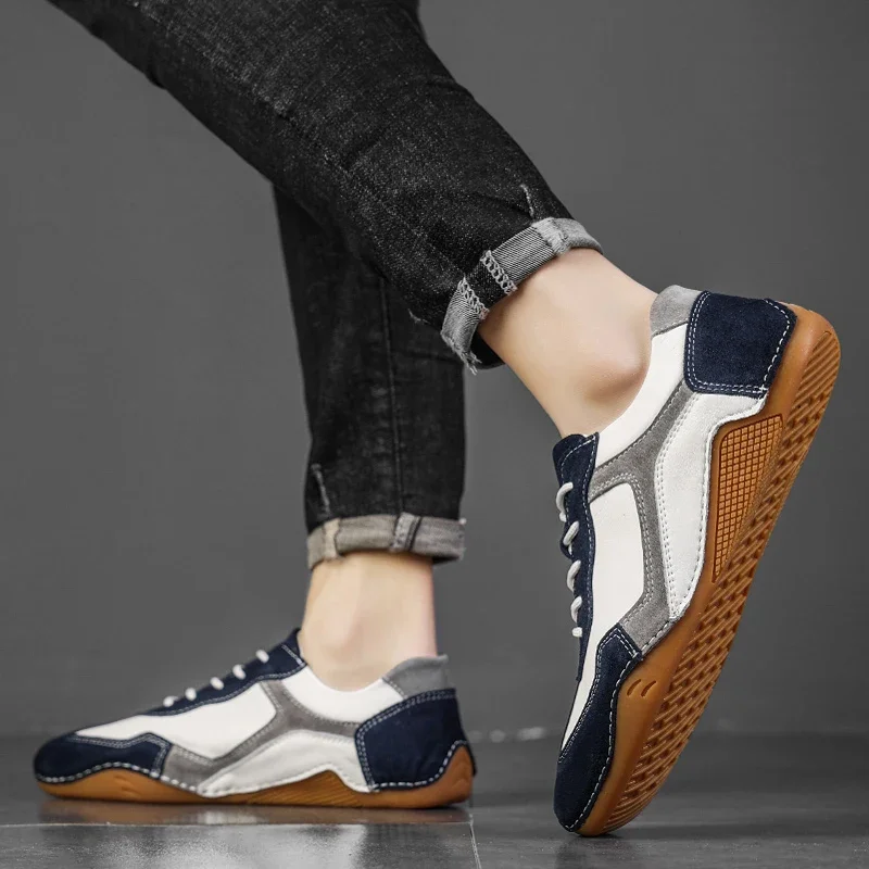 Retro Glide Leather Street Sneakers