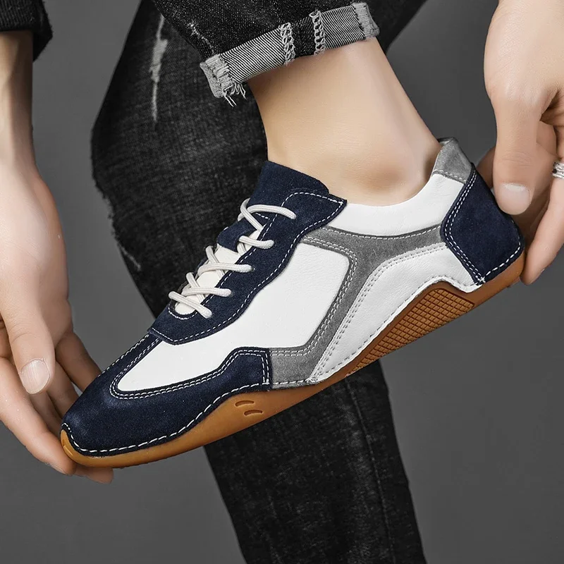 Retro Glide Leather Street Sneakers