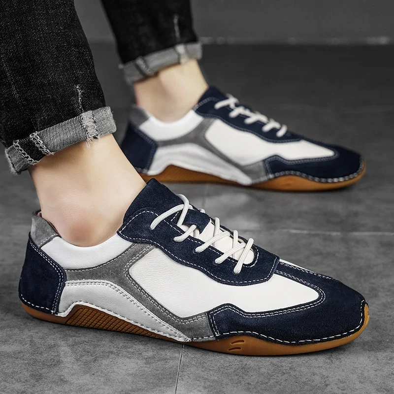 Retro Glide Leather Street Sneakers