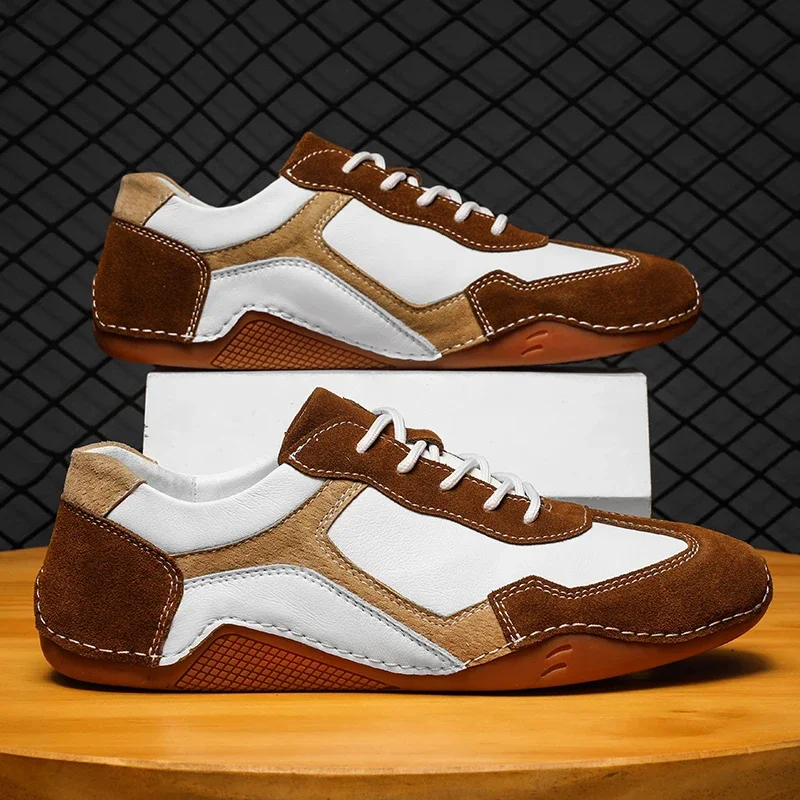 Retro Glide Leather Street Sneakers