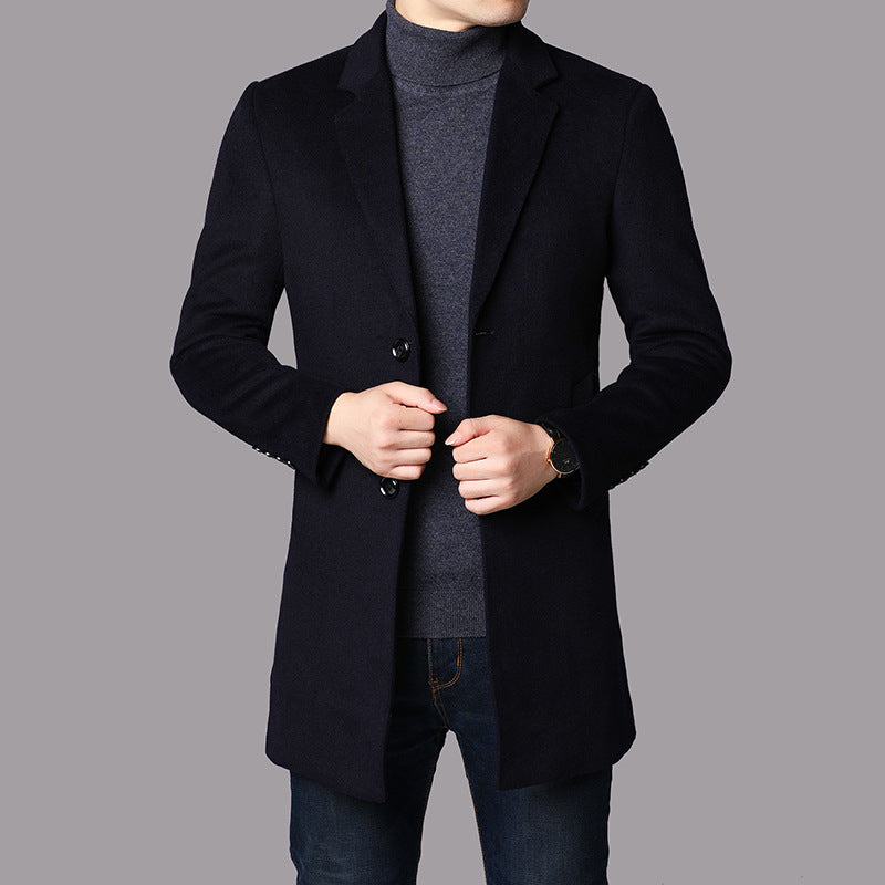 Ethan Men's Classic Winter Wool Coat