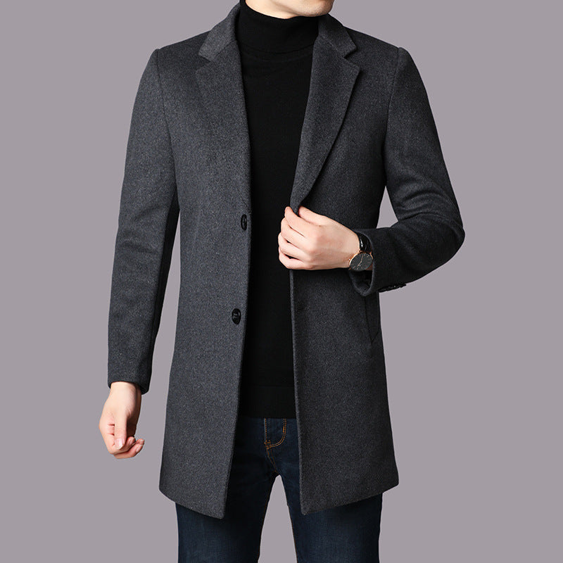Ethan Men's Classic Winter Wool Coat