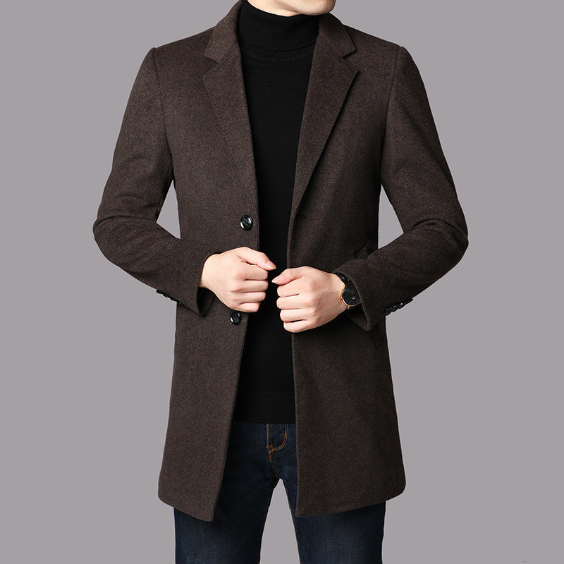 Ethan Men's Classic Winter Wool Coat