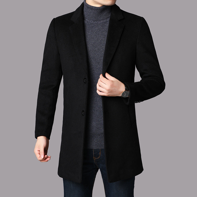 Ethan Men's Classic Winter Wool Coat