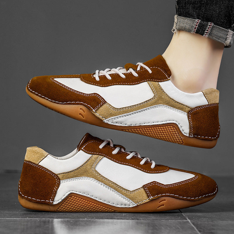 Retro Glide Leather Street Sneakers