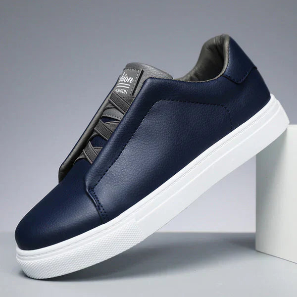 Burnello Men's Classic Leather Sneakers