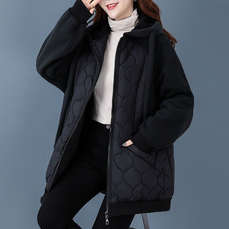 Elena Women Quilted Hooded Jacket