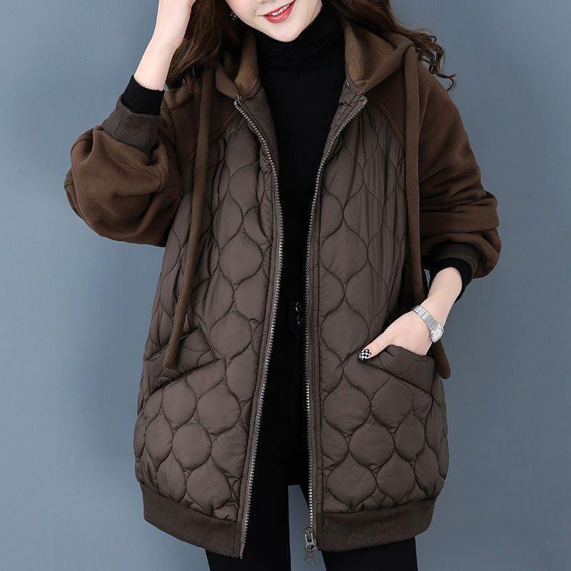 Elena Women Quilted Hooded Jacket