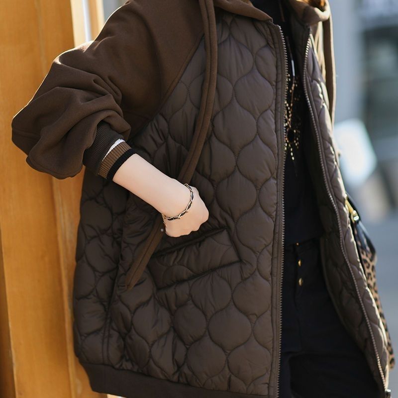 Elena Women Quilted Hooded Jacket
