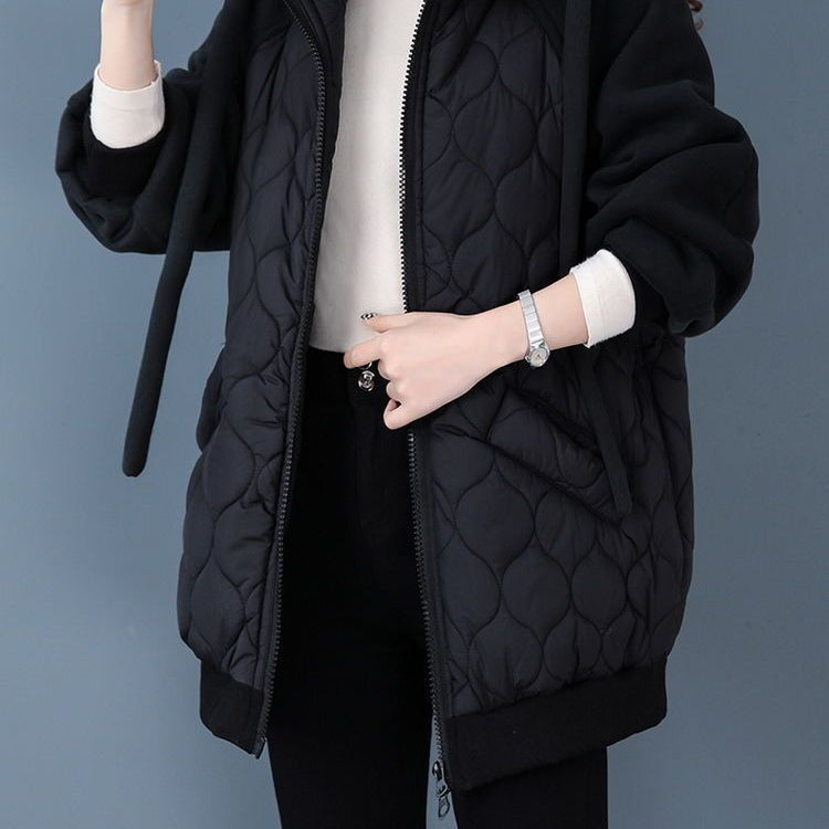 Elena Women Quilted Hooded Jacket