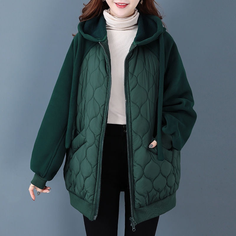 Elena Women Quilted Hooded Jacket