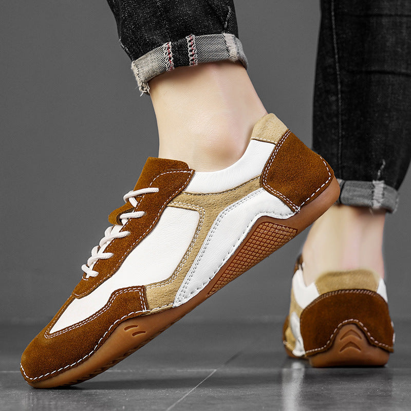 Retro Glide Leather Street Sneakers