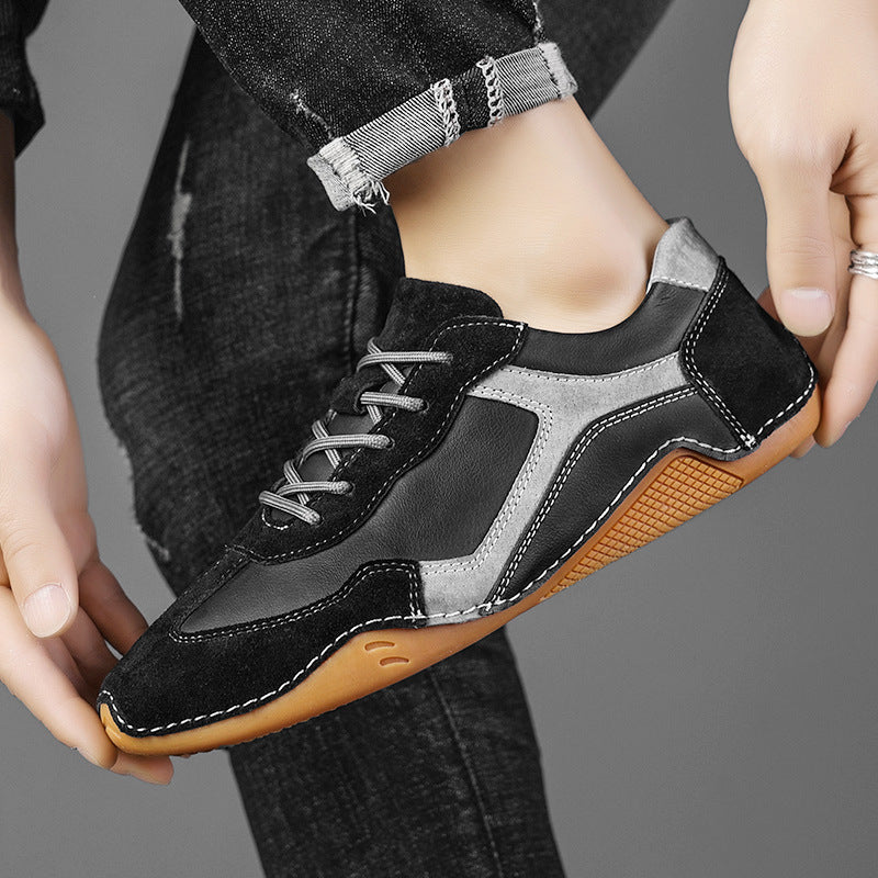 Retro Glide Leather Street Sneakers