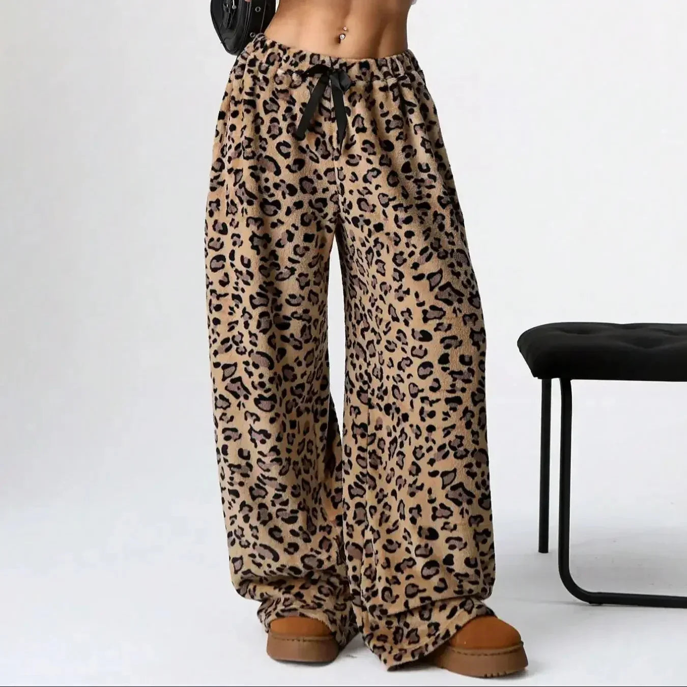 Madaline Women's Leopard Velvet Pants