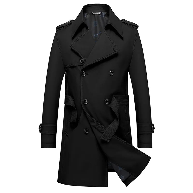 Jazper Men's Double Breasted Overcoat