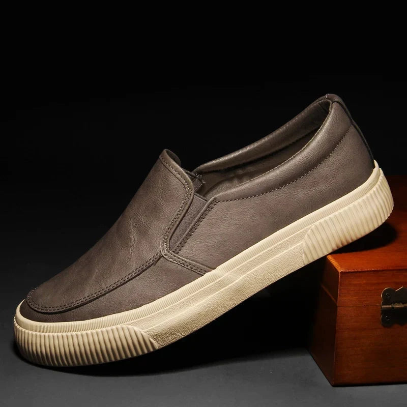 Brenton Leather Slip-On Loafers
