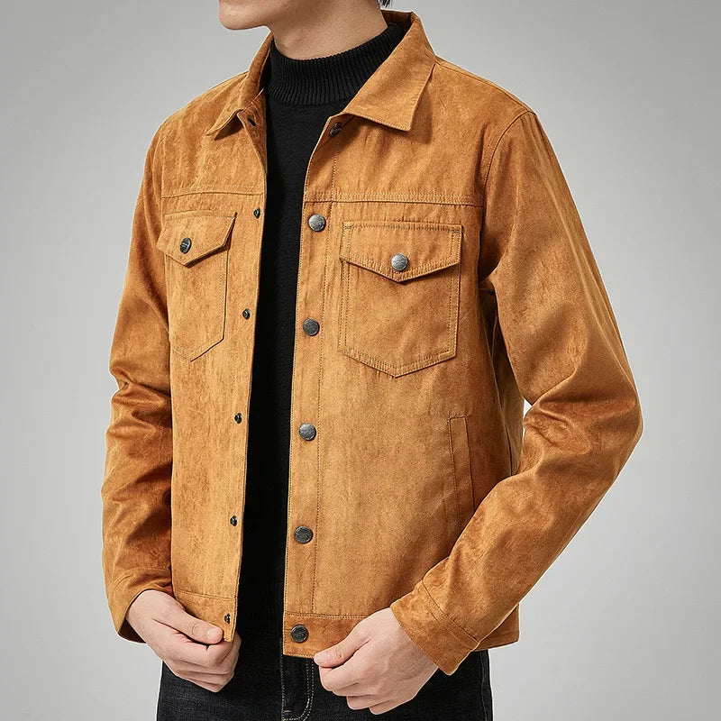 Evan Men's Stylish Suede Jacket